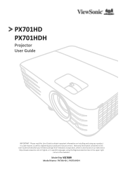ViewSonic PX701HDH User Guide