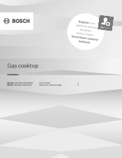 Bosch NGM3450UC Use and Care Manuals