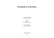 Fisher and Paykel OS24SDTDX2 Installation Guide Combination Steam Oven