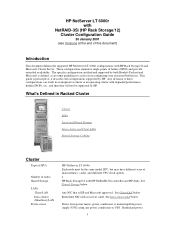 HP D7171A HP Netserver LT 6000 NetRAID-3Si Config Guide  for Windows NT4.0 Clusters