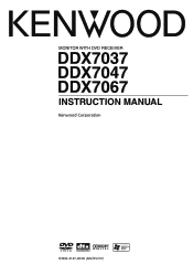 Kenwood DDX7037 User Manual