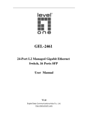 LevelOne GEL-2461 Manual