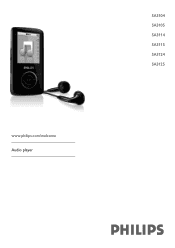 Philips SA3115 User manual