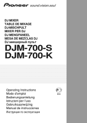 Pioneer DJM700S Operating Instructions