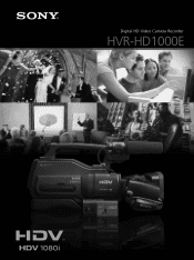 Sony HVR-HD1000E Brochure