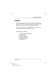 TRENDnet TE100-PCIFXplus Manual