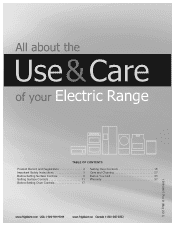 Frigidaire FFES3025PW Use and Care Manual