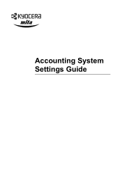 Kyocera KM-4050 Printer Accounting Systems Settings Guide
