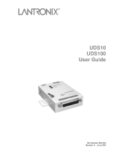 Lantronix UDS-10 UDS-10 / UDS100 - User Guide