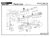 Bosch 1506 Parts List
