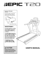 Epic Fitness T20 Treadmill English Manual