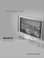 Sony KLH-W26/T Pro Displays Brochure