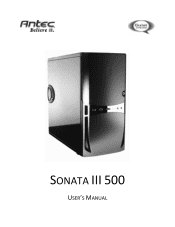 Antec Sonata III 500 Manual