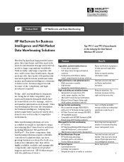 HP D7171A HP Netservers and Data Warehousing