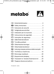 Metabo WE 1450-150 RT Operating Instructions 2