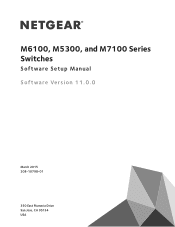 Netgear XCM8944 Software Setup Manual Software Version 11.x