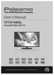 Palsonic TFTV740HL Owners Manual