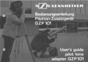 Sennheiser GZP 101 Instructions for Use