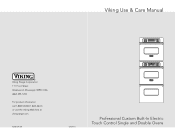 Viking VESO5302TSS Use and Care Manual