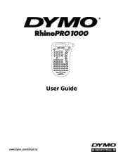 Dymo Rhino 1000 Industrial Label Printer User Guide 1