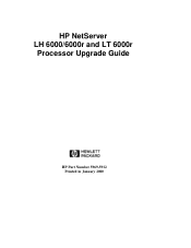 HP D7171A HP Netserver LT 6000r Processor Upgrade Guide