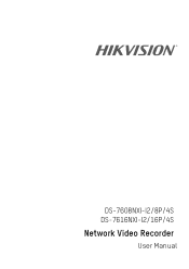 Hikvision DS-7608NXI-I2/8P/4S User Manual