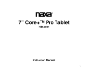 Naxa NID-7011 NID-7011 Manual - English