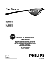 Philips 26PW8402 User manual