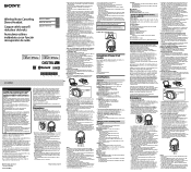 Sony WH-1000XM2 Reference Guide