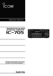 Icom IC-705 Basic Manual spanish