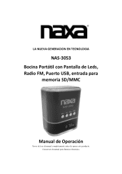 Naxa NAS-3053 NAS-3053 Spanish Manual