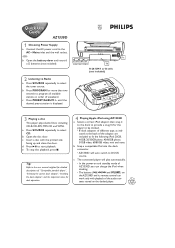 Philips AZ1330D Quick start guide (English)