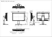 NEC MD242C2 Mechanical Drawing - outline