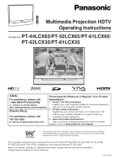 Panasonic PT-52LCX35-B Multi Media Display