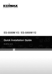 Edimax ES-5800M V2 Quick Install Guide