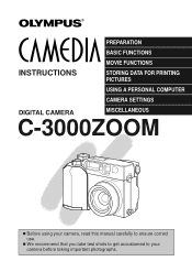 Olympus C-3000 C-3000 Zoom Instruction Manual - Part 1 (1.5 MB)