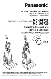Panasonic MCUG728 MCUG728 User Guide