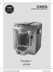 AEG LM5200BK-U Lavazza A Modo Mio Favola Plus Coffee Machine Piano Black LM5200BK-U Product Manual