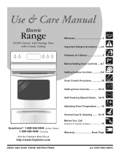 Frigidaire GLEF384HS Use and Care Guide