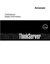 Lenovo ThinkServer RD630 Safety Information