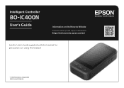 Epson Moverio BT-45C Users Guide - BO-IC400N Intelligent Controller