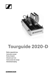 Sennheiser SKM 2020-D Instruction manual Tourguide 2020-D