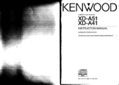 Kenwood XD-A51 User Manual