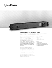 CyberPower PDU15M2F12R Datasheet