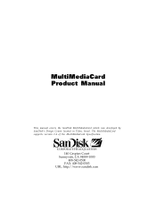 SanDisk SDMB-32-470 Product Manual