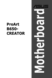 Asus ProArt B650-CREATOR Users Manual English