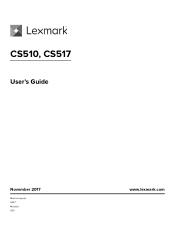 Lexmark CS517 Users Guide PDF