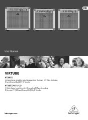 Behringer VIRTUBE VT15CD Manual