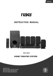 Naxa ND-864 English manual