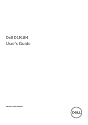 Dell D1918H User Guide
